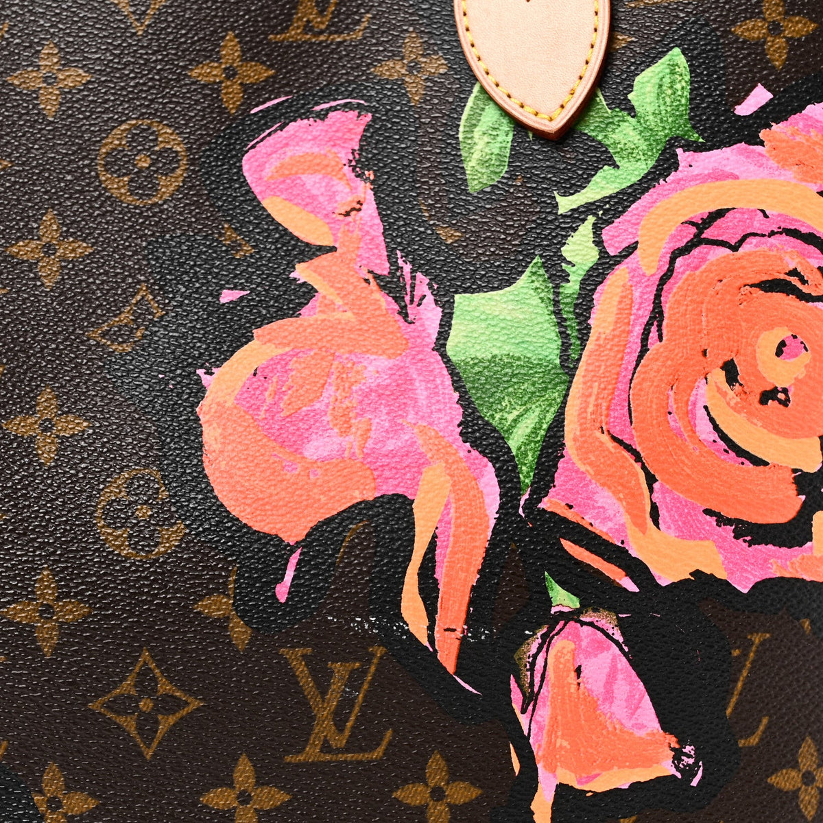 Monogram Roses Neverfull Mm Handbag