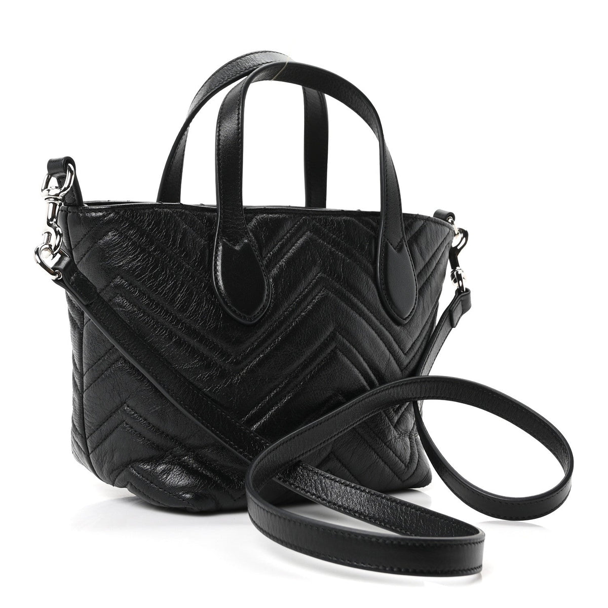 Small Nappa Tote Bag - Black