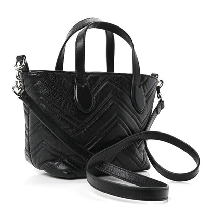 Small Nappa Tote Bag - Black