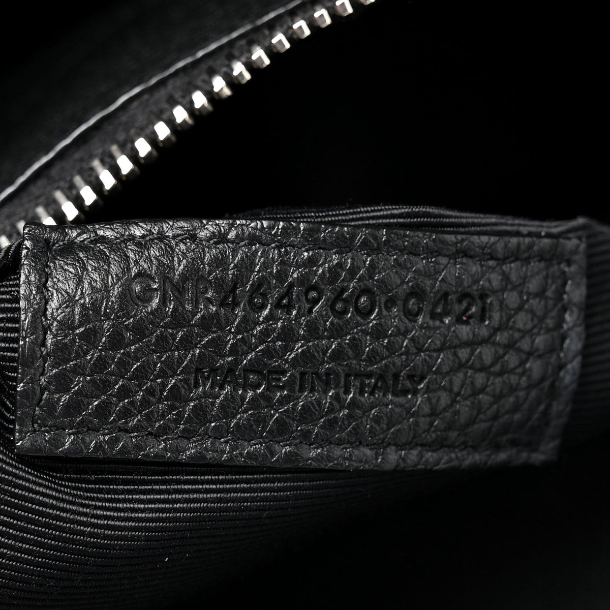 Small Calfskin Handbag - Black