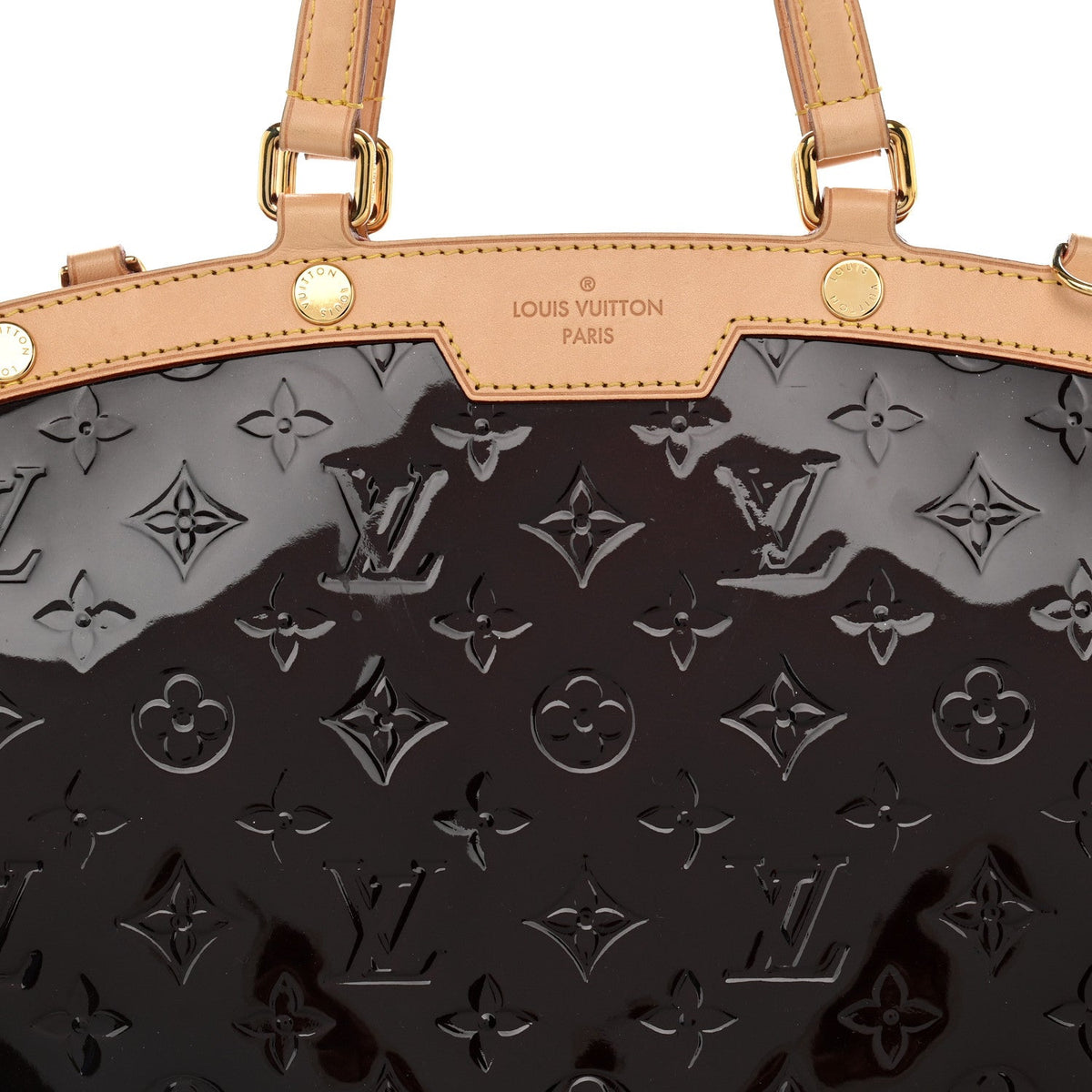 Vernis Brea Mm Amarante Handbag