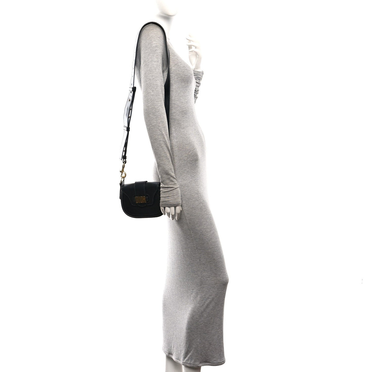 Mini Calfskin Handbag - Black