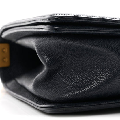Medium Quilted Caviar Flap Shoulder Bag