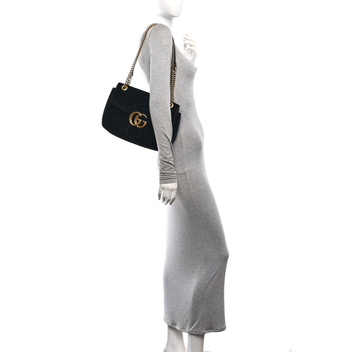 Medium Shoulder Bag - Black