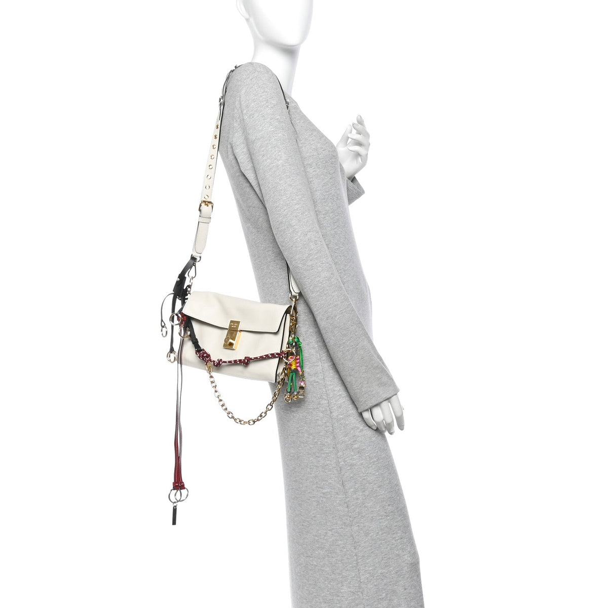 Calfskin Shoulder Bag - White