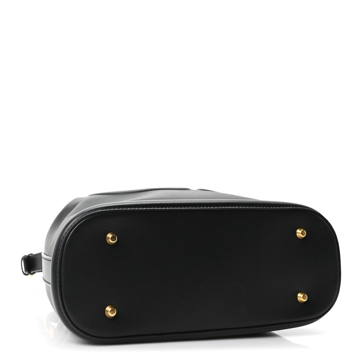 Medium Calfskin Bucket Bag - Black