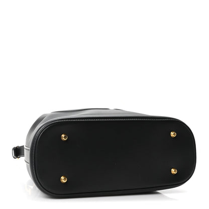 Medium Calfskin Bucket Bag - Black