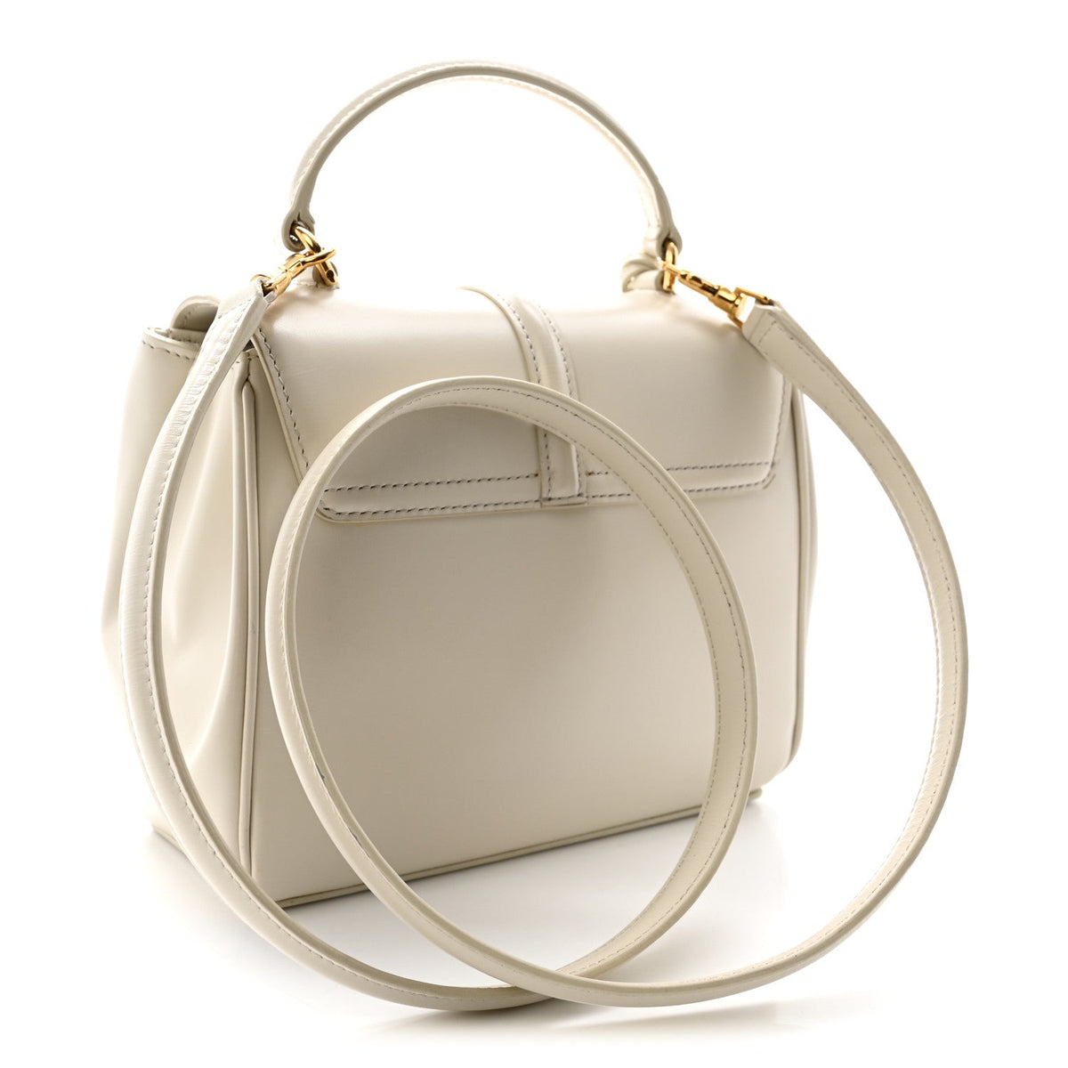 Mini Calfskin Handbag - White