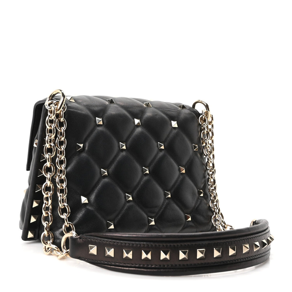 Small Nappa Crossbody Bag - Black
