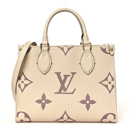 Empreinte Monogram Giant Onthego Pm Crem Handbag