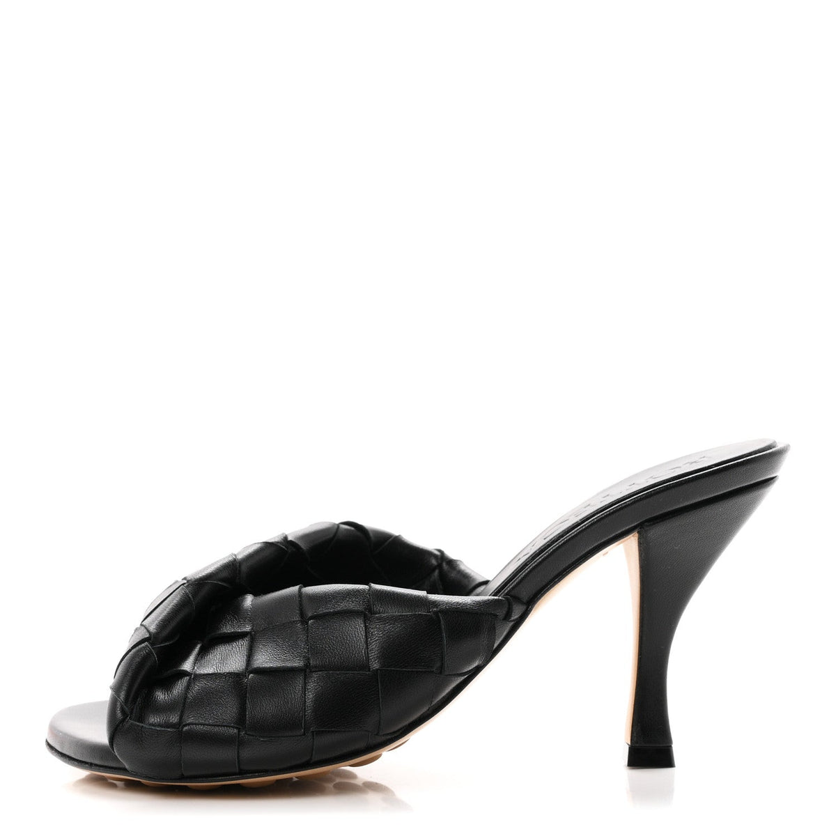 Bottega Venetanappa Intrecciato Blink Mule Sandals Black