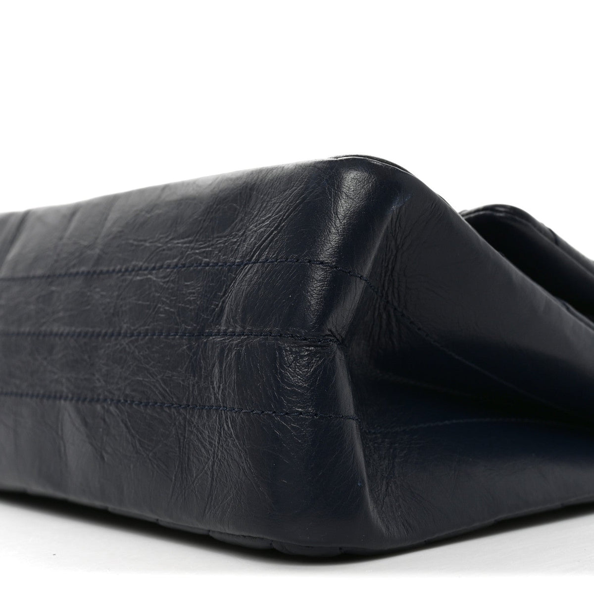 Quilted Calfskin Flap Shoulder Bag - Blue