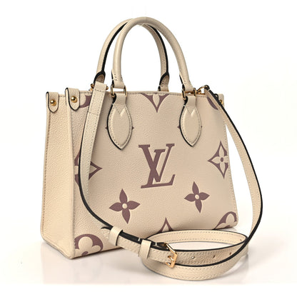 Empreinte Monogram Giant Onthego Pm Crem Handbag
