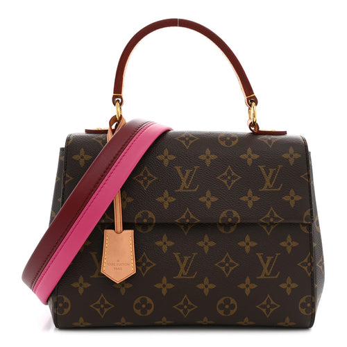 Monogram Cluny Bb Bordeaux Fuchsia Handbag