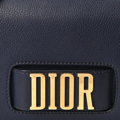 Calfskin Flap Shoulder Bag - Blue