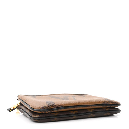 Reverse Monogram Giant Double Zip Pochet Handbag