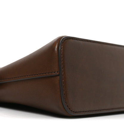 Medium Calfskin Shoulder Bag - Brown
