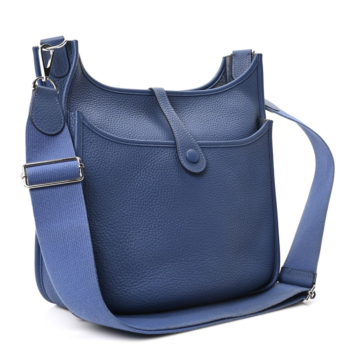 Taurillon Clemence Evelyne Iii Pm Bleu A Handbag