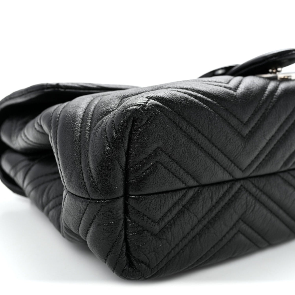 Medium Calfskin Shoulder Bag - Black