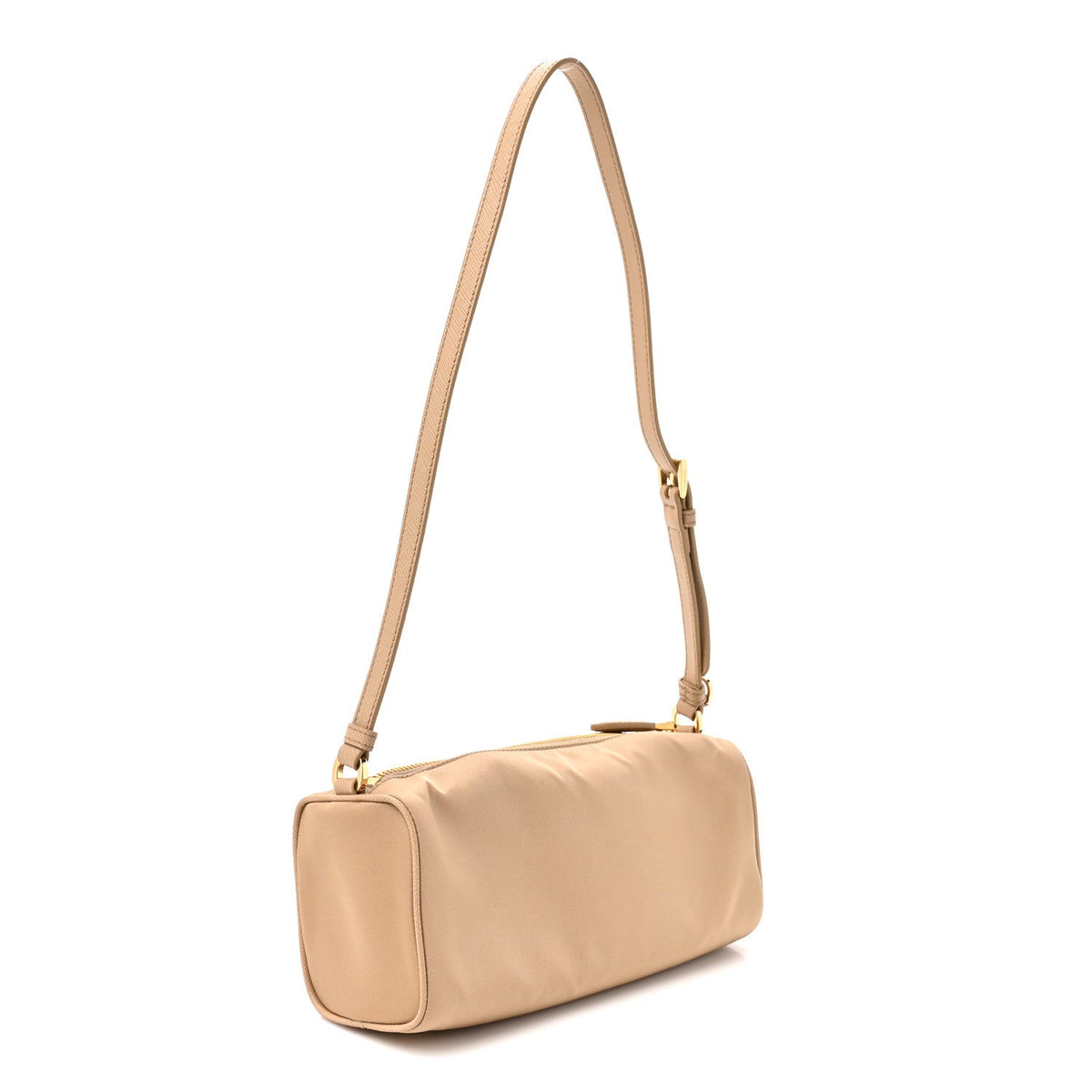 Nylon Shoulder Bag - Brown
