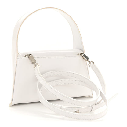 Mini Calfskin Shoulder Bag - White