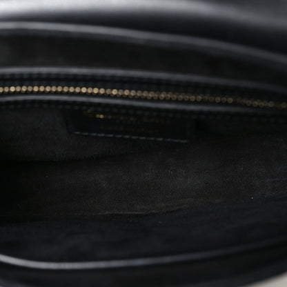 Mini Calfskin Handbag - Black