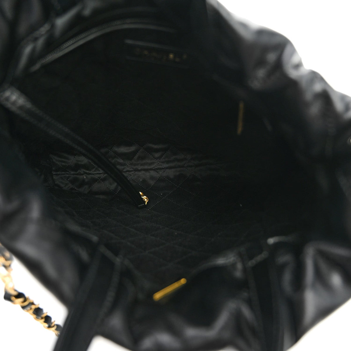 Quilted Calfskin Backpack - Black