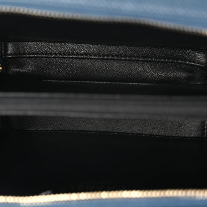Medium Quilted Caviar Handbag - Black