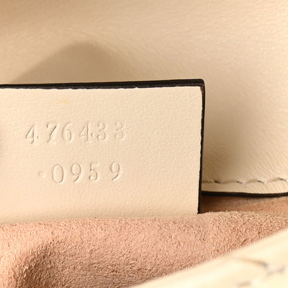 Mini Calfskin Shoulder Bag - White
