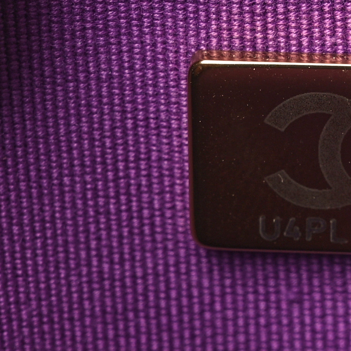 Quilted Caviar Wallet Bag - Purple
