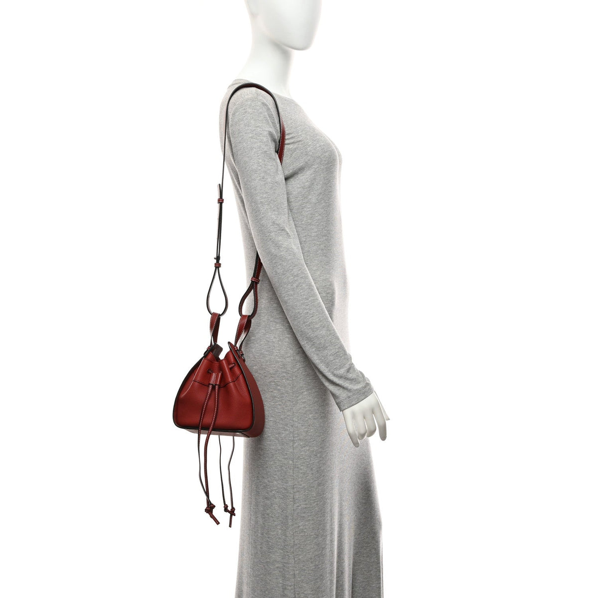 Mini Calfskin Shoulder Bag - Red