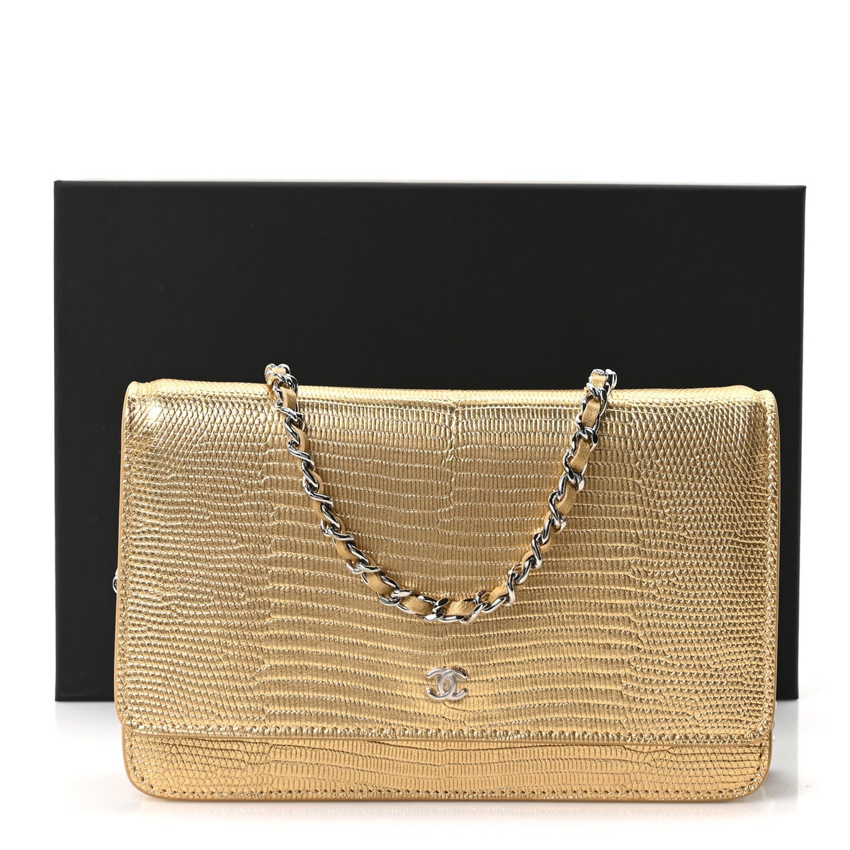 Calfskin Wallet Bag - Gold