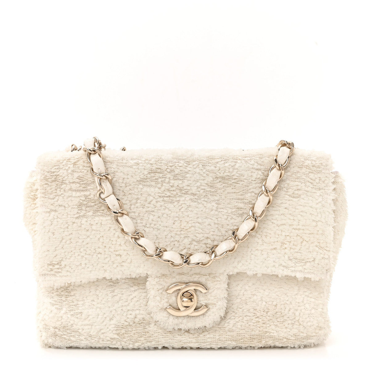 Small Flap Shoulder Bag - White