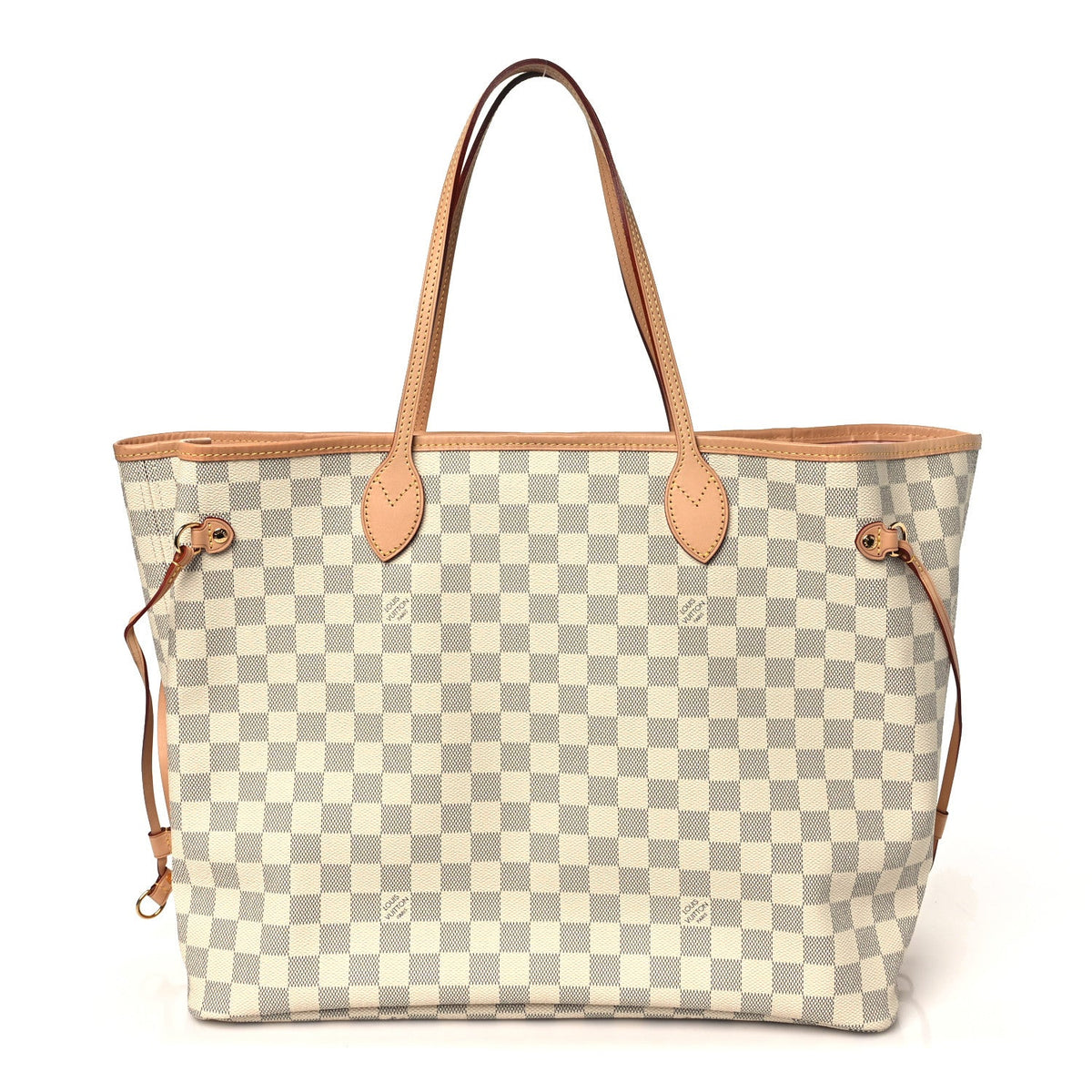 Damier Azur Neo Neverfull Gm Rose Baller Handbag