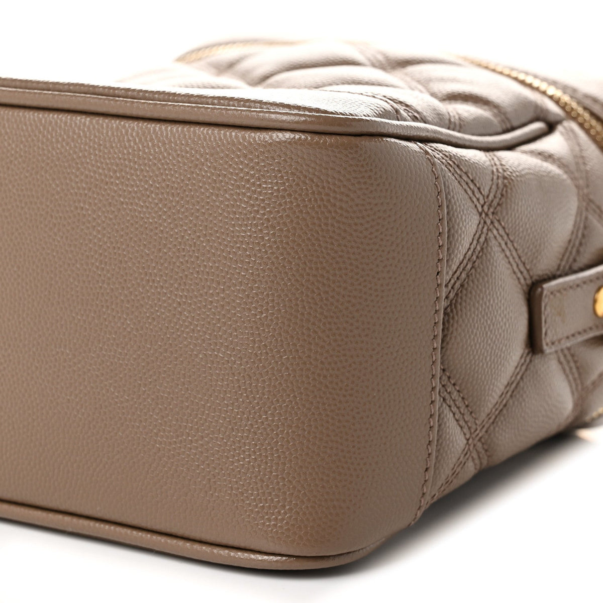 Quilted Handbag - Beige