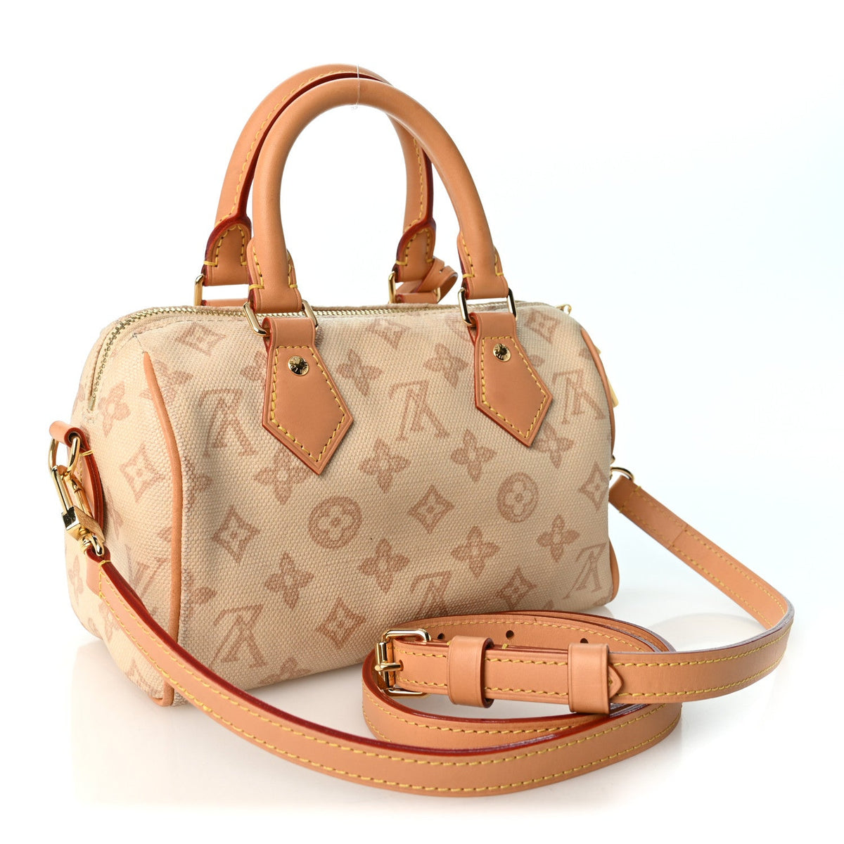 Monogram Origine Lin Speedy Bandouliere  Handbag