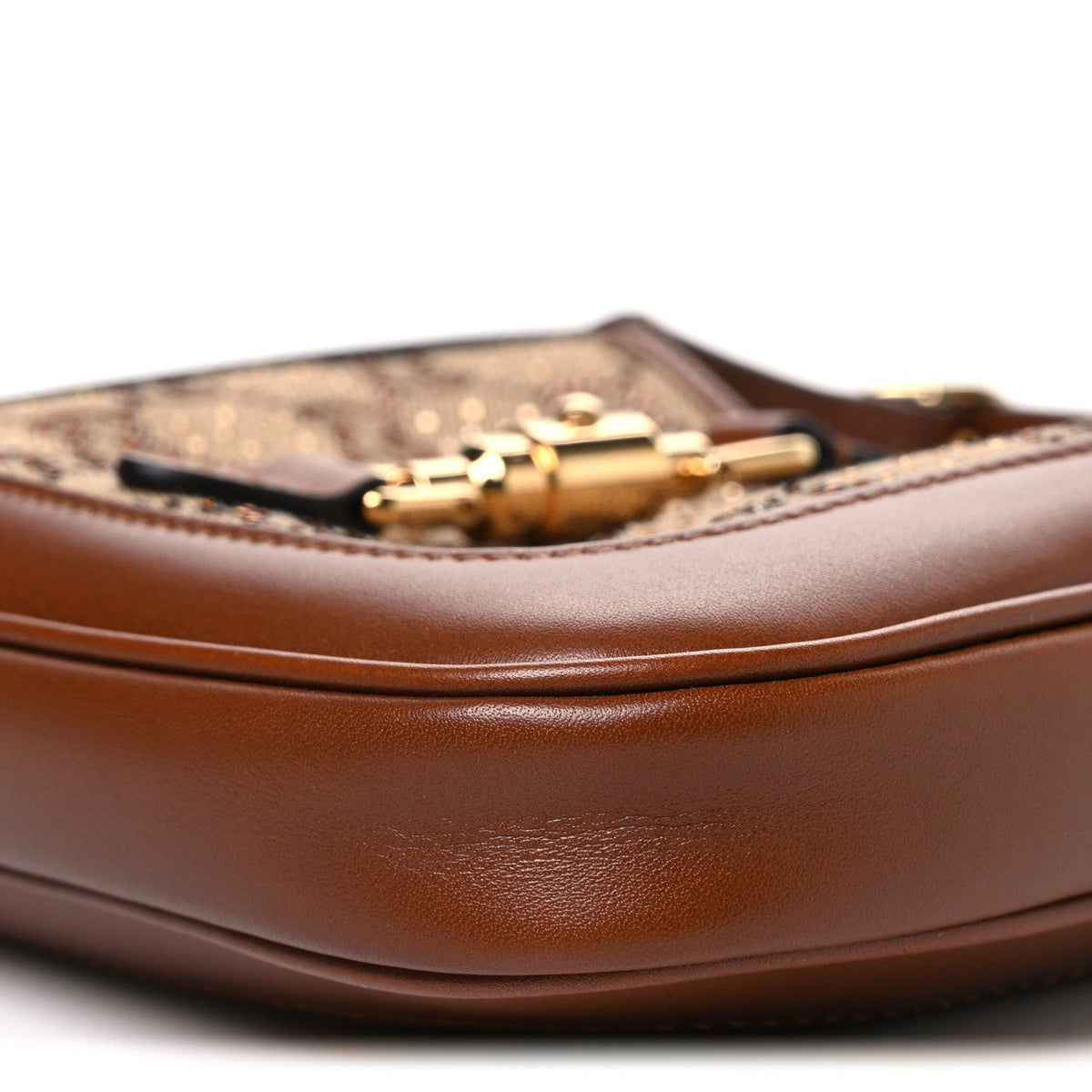Mini Calfskin Canvas Hobo Bag