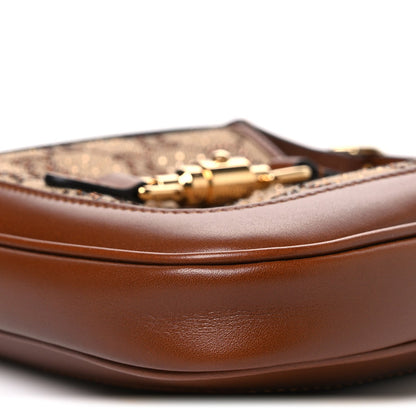 Mini Calfskin Canvas Hobo Bag