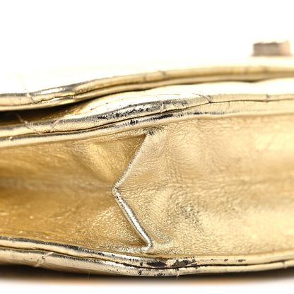 Quilted Calfskin Wallet Bag - Gold