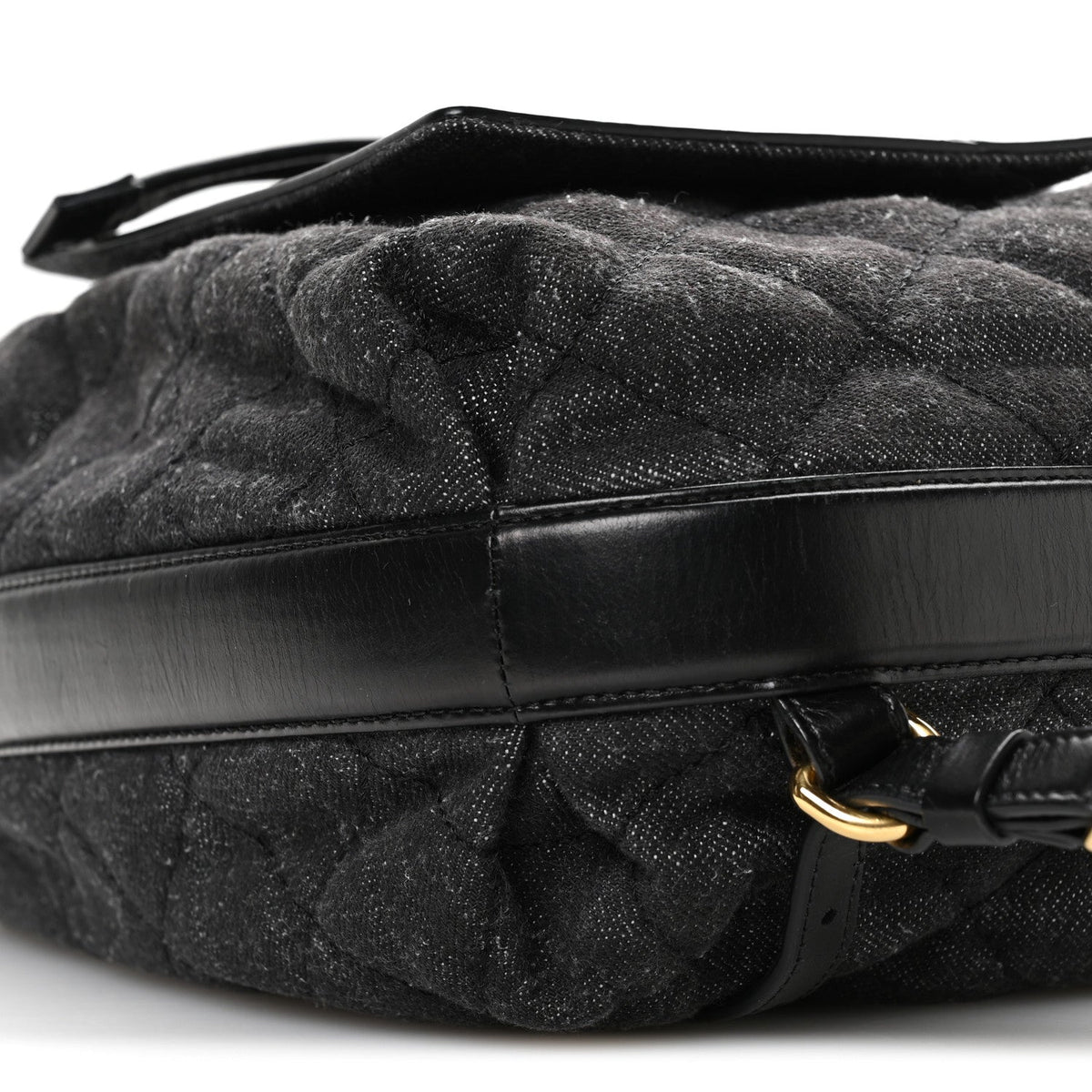 Quilted Calfskin Backpack - Grey