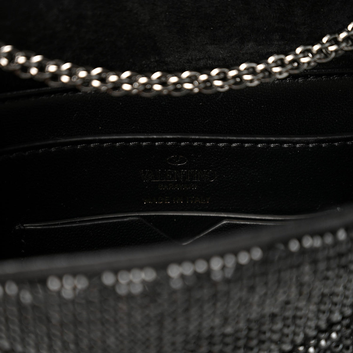 Small Suede Clutch Bag - Black
