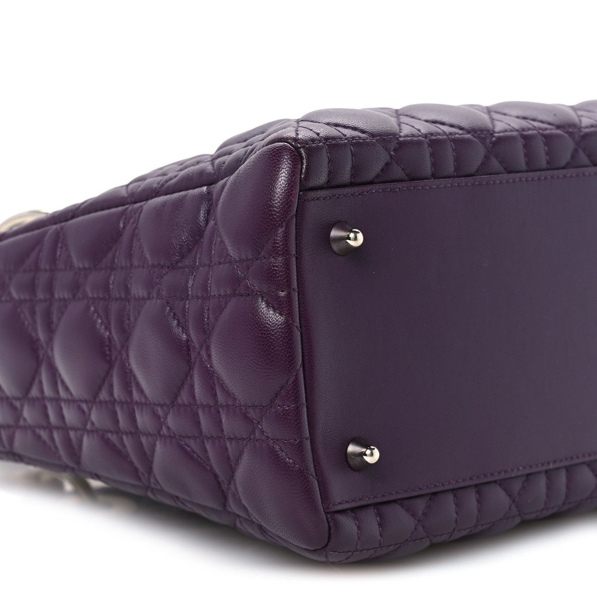Medium Lambskin Handbag - Purple