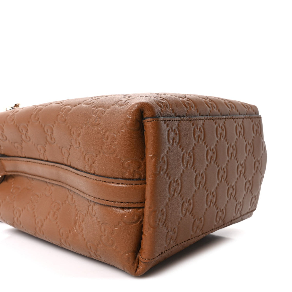 Small Calfskin Bucket Bag - Brown