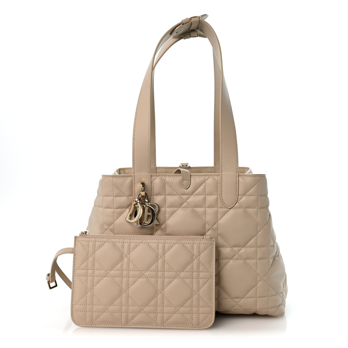 Medium Calfskin Handbag - Beige