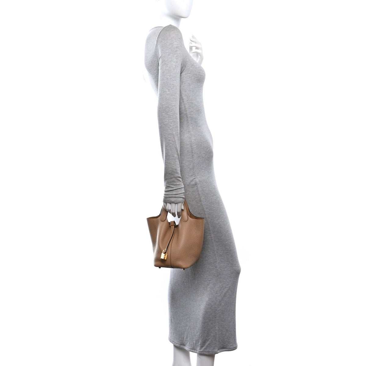 Taurillon Clemence Picotin Lock 18 Pm Ch Handbag