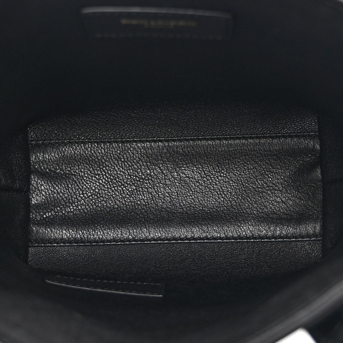 Mini Calfskin Tote Bag - Black