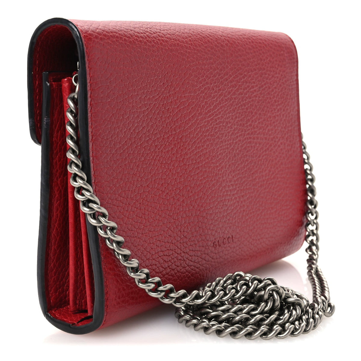 Mini Calfskin Wallet Bag - Red