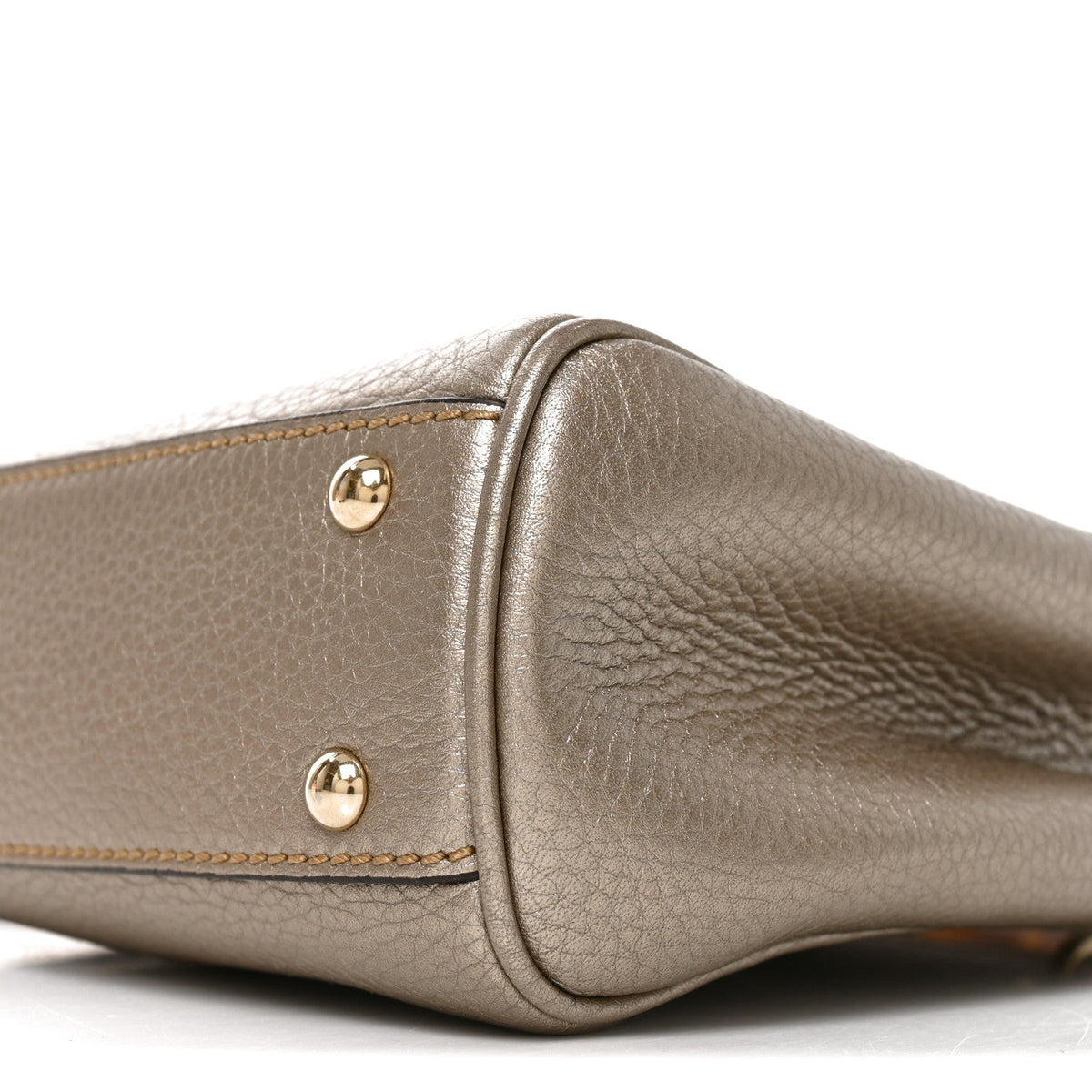 Mini Calfskin Tote Bag - Gold