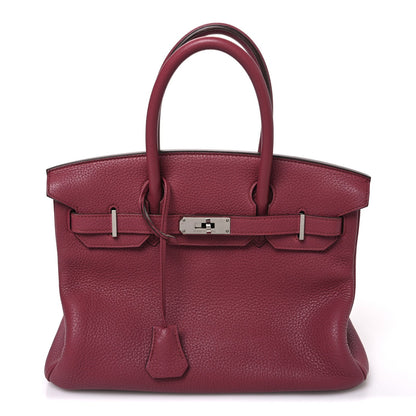 Taurillon Clemence Birkin 30 Bois De Ros Handbag