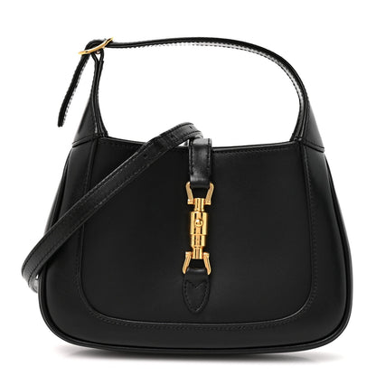 Mini Calfskin Hobo Bag - Black